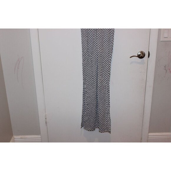 JOIE Womens Striped Linen Sleeveless Maxi Dress With Tie Back Detail Size M - Picture 2 of 9